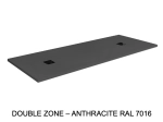 Receveur de douche, sur mesure : Largeur 160 à 210 cm x l. 70 à 100 cm. Bac à douche en résine anti glissant, finition misse, 10 couleurs, Livraison offerte
